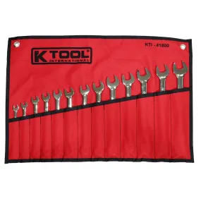 13 Piece High Polish Metric Combination Wrench Set KTI41800