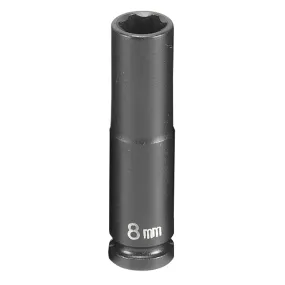 1/4" Drive 6 Point Metric Deep Impact Socket  8mm