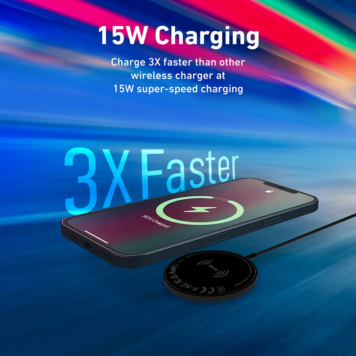 15W High-Speed Dual Sided Magnetic Charger