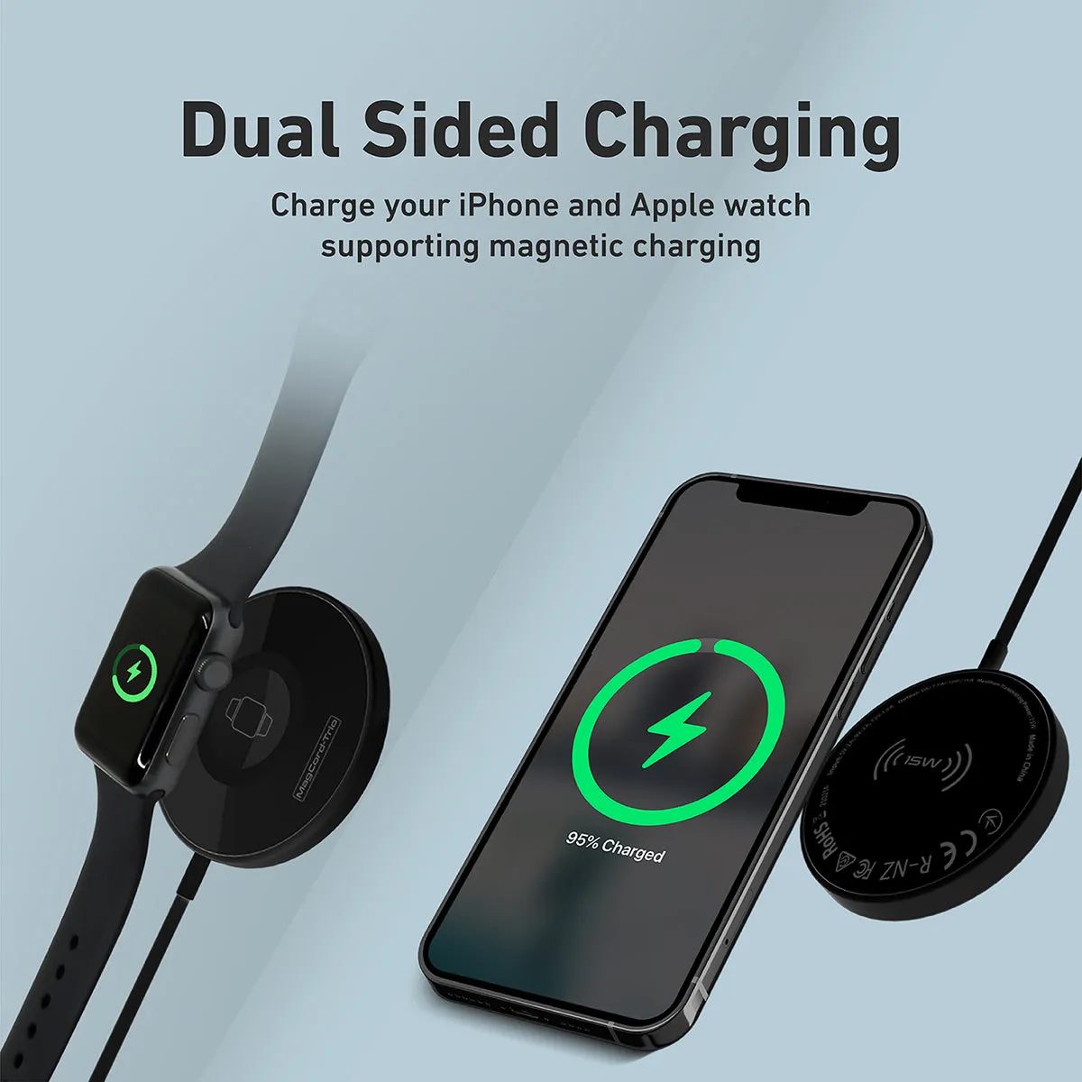 15W High-Speed Dual Sided Magnetic Charger