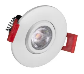 2-inch LED Gimbal Recessed Downlight in White, 2700K