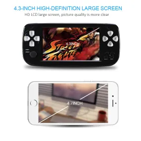 2018 New 4.3 Inch HD Game Console 32 Bit Portable Handheld Game Players For GBC/SFC/CP1/NEO/GEO Format 500  Inner game