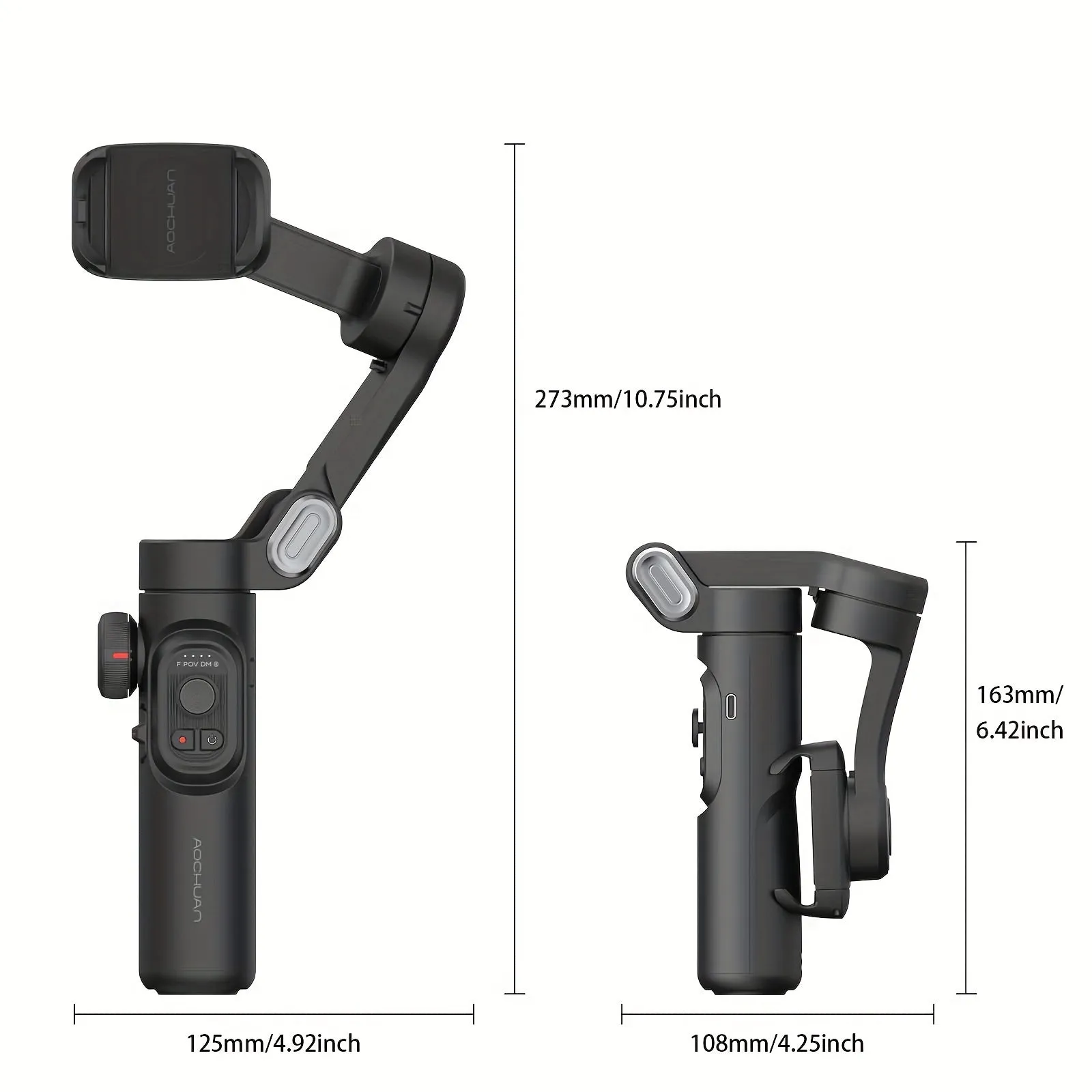 3-Axis Handheld Gimbal Foldable Video Recorder Stabilizer For Smartphone