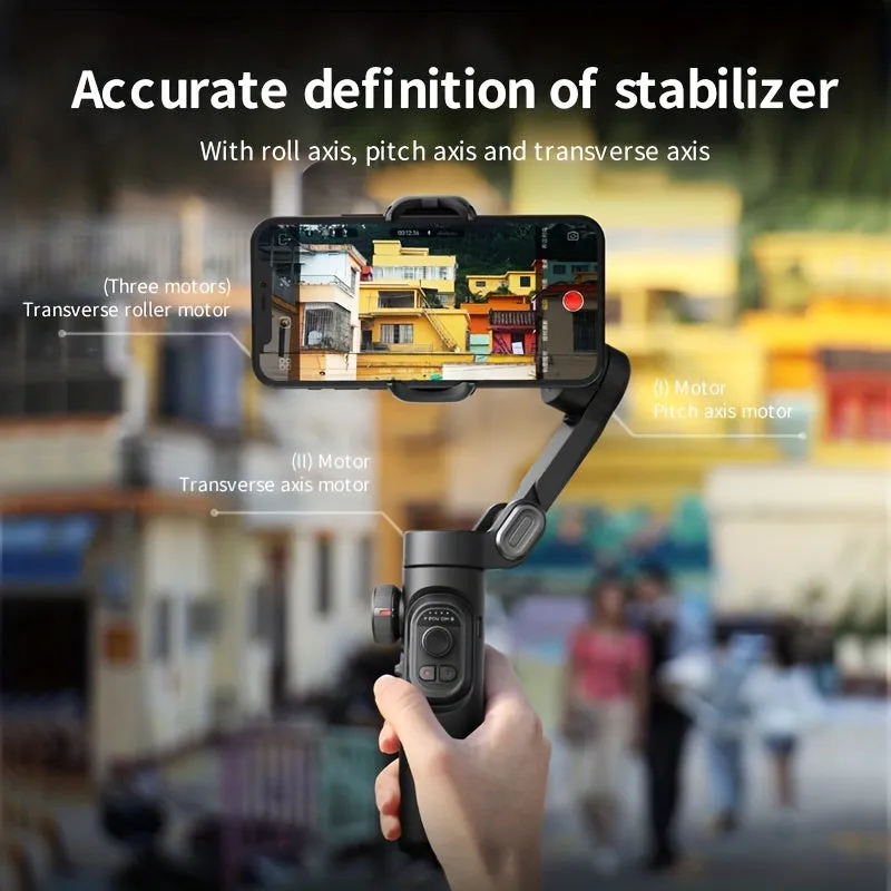 3-Axis Handheld Gimbal Foldable Video Recorder Stabilizer For Smartphone