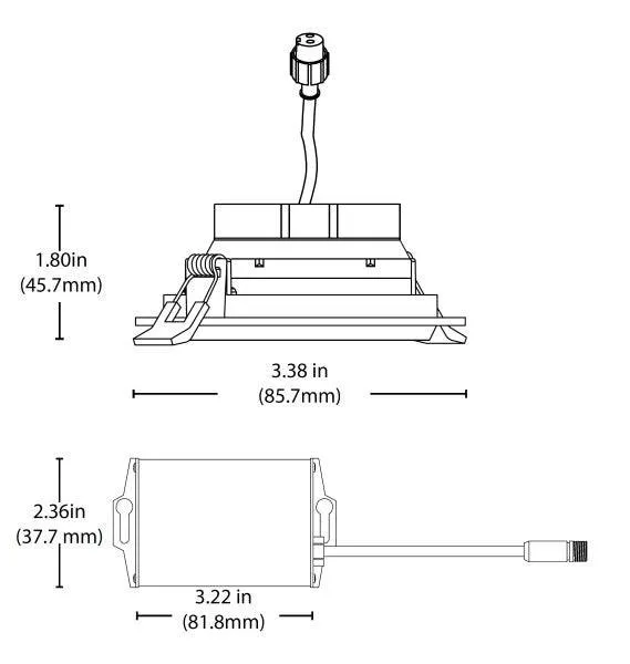 3-inch LED Gimbal Recessed Downlight in Oil-Rubbed Bronze, 5000K