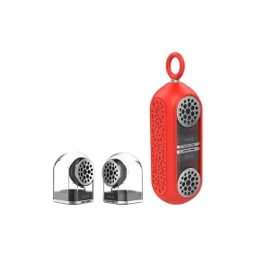 4-PACK KNZ GODUO Magnetic Wireless Speakers (Red)