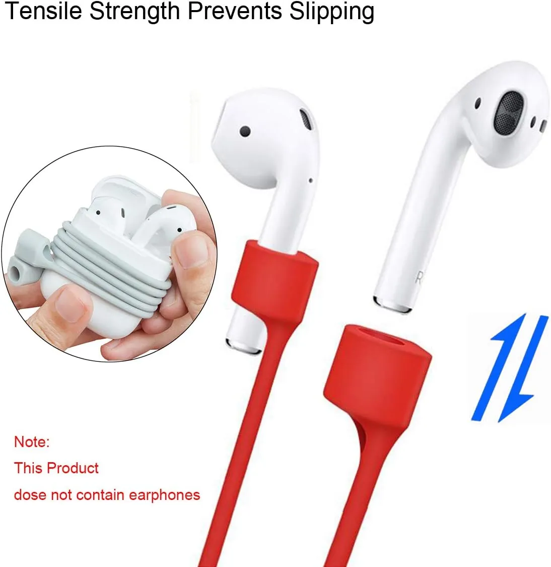 5 Pcs Magnetic Anti-Lost Straps Compatible With AirPods