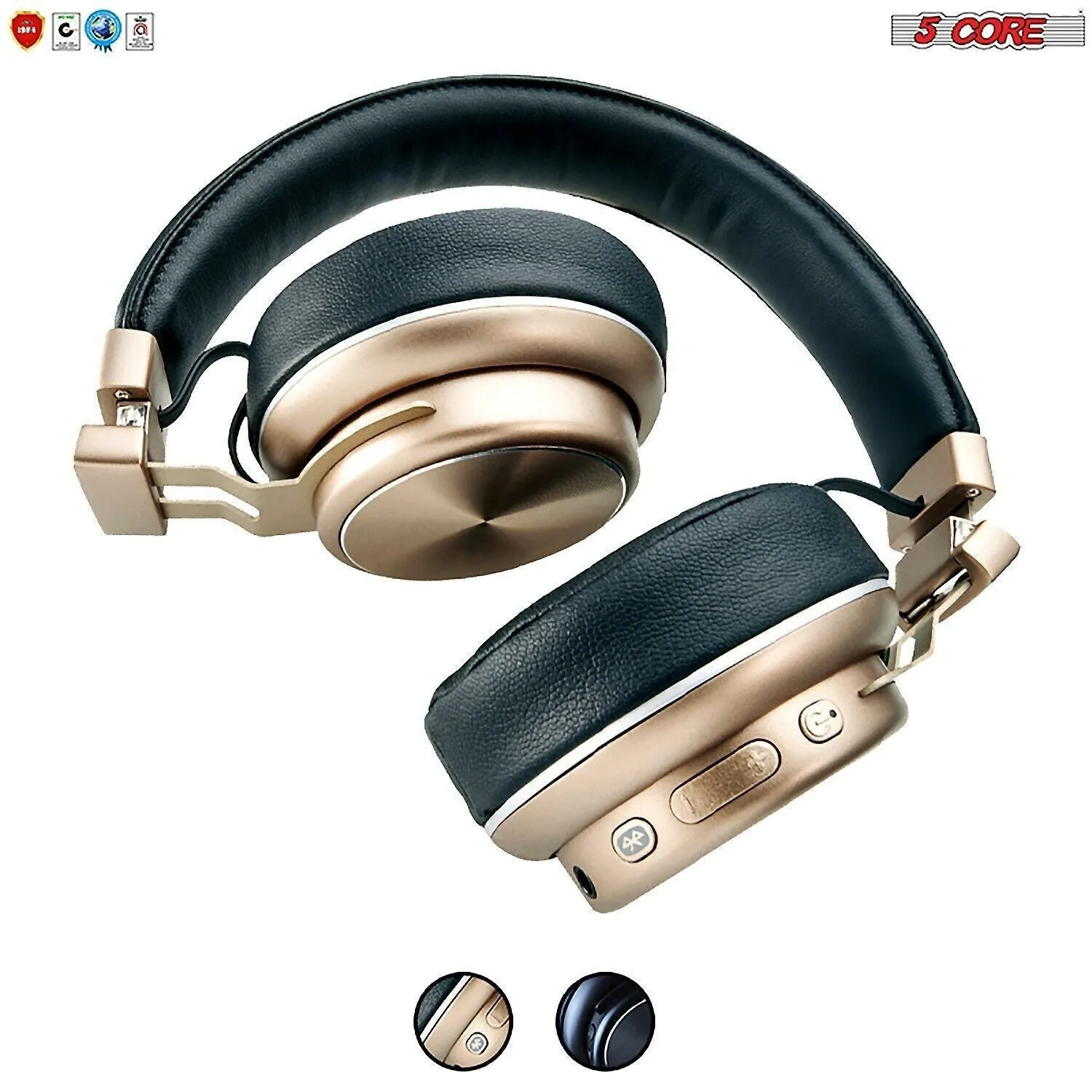 5Core Premium Headphone inbuilt Mic Over Ear Wireless Headset