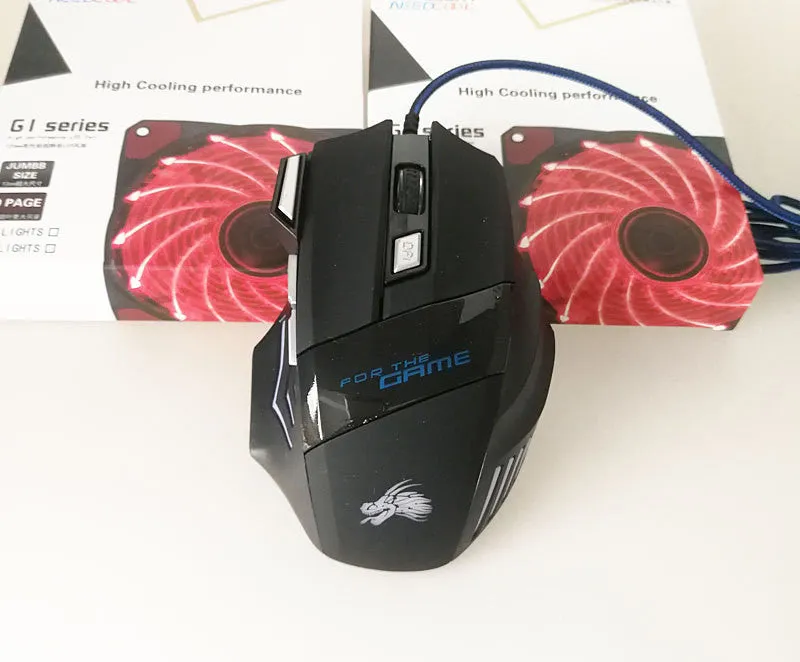 7-button Colorful Glowing High Performance USB Optical Gaming Mouse