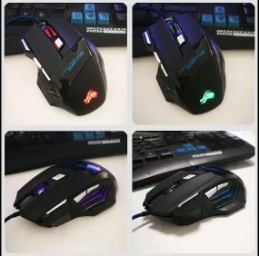 7-button Colorful Glowing High Performance USB Optical Gaming Mouse