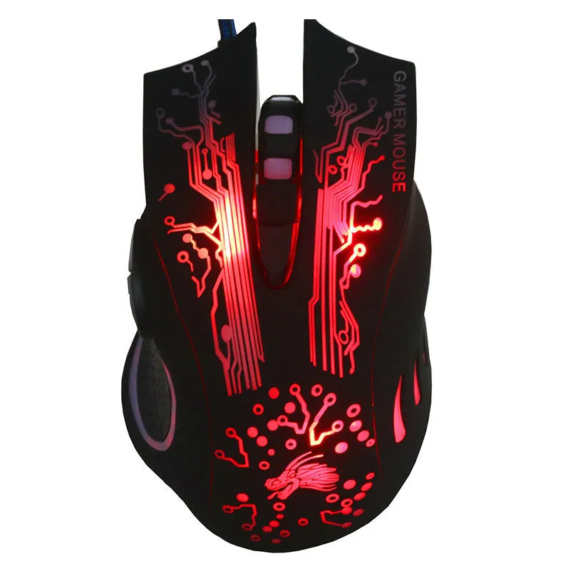 7-button Colorful Glowing High Performance USB Optical Gaming Mouse