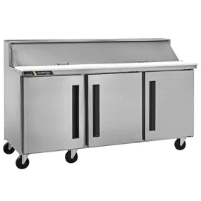 72'' Centerline by Traulsen Mega Top Solid Doors Sandwich/Salad Prep Table CLPT-7230-SD-LRR