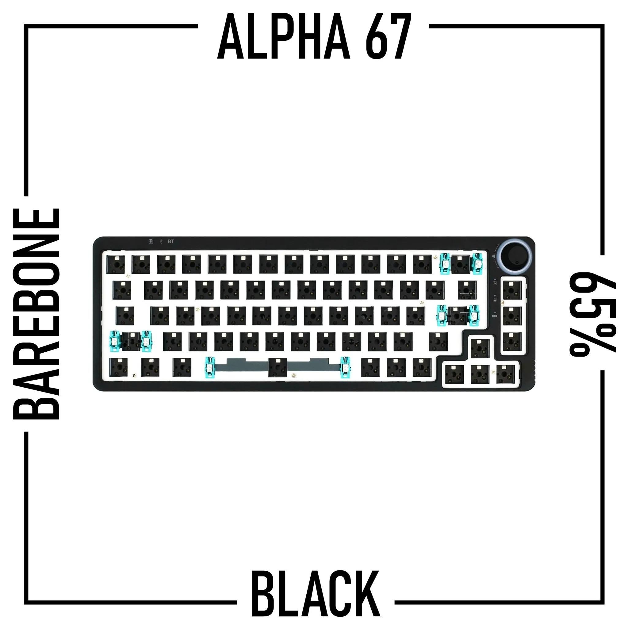 Alpha 67 - 65% Wireless Mechanical Keyboard Barebone Kit