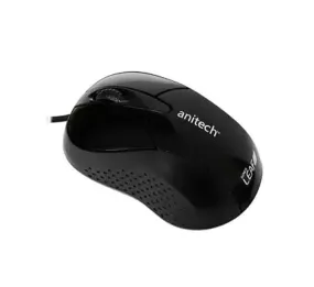 Anitech A522 BK Ergonomics Optical Mouse (Black)