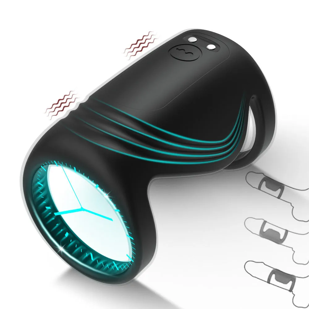 APP Control Vibrating Cock Ring - Remoter Wearable Dual Penis Ring Male Sex Toy