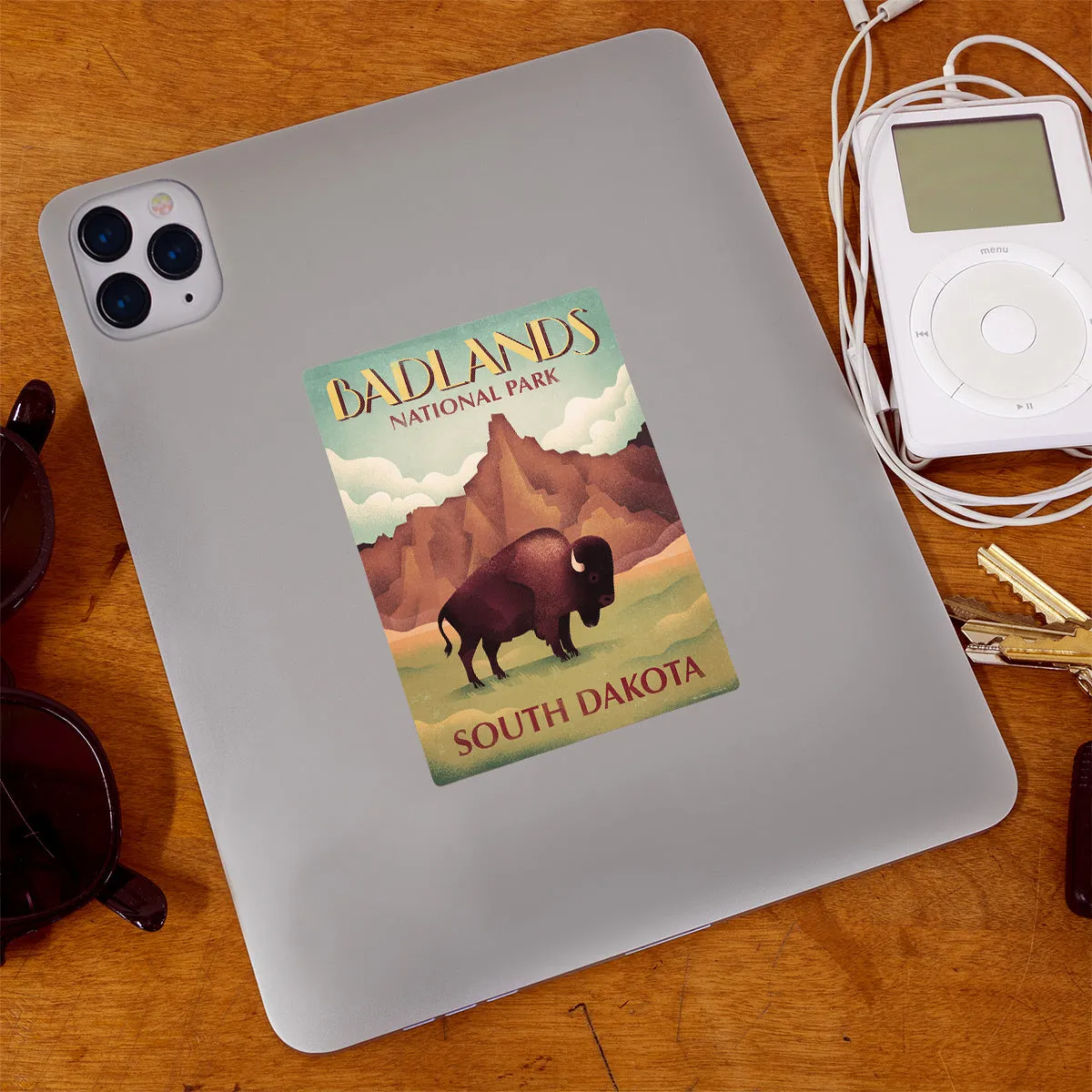 Badlands National Park South Dakota Buffalo Vinyl Sticker