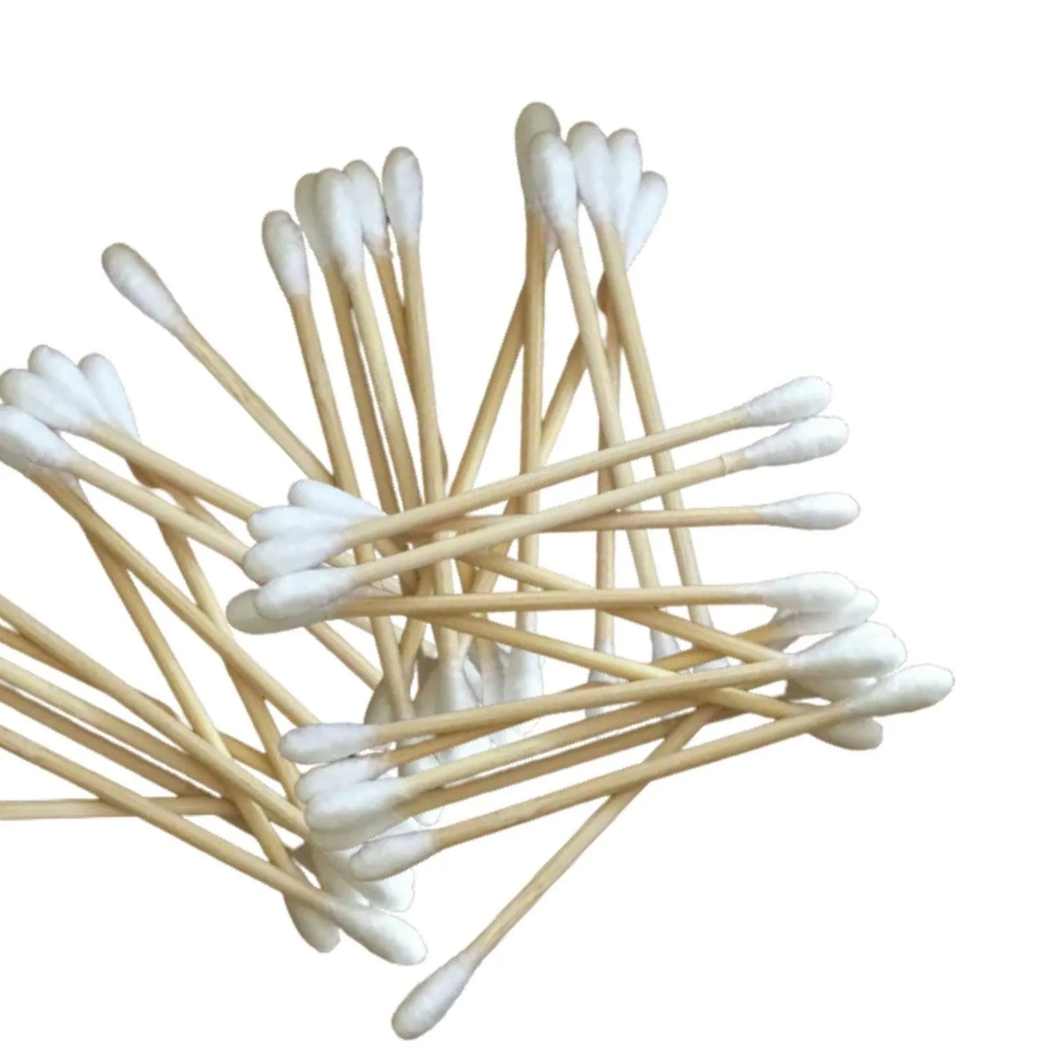 Bamboo Cotton Swabs | 150 Swabs - 75 Sticks | Soft and Gentle Earbuds