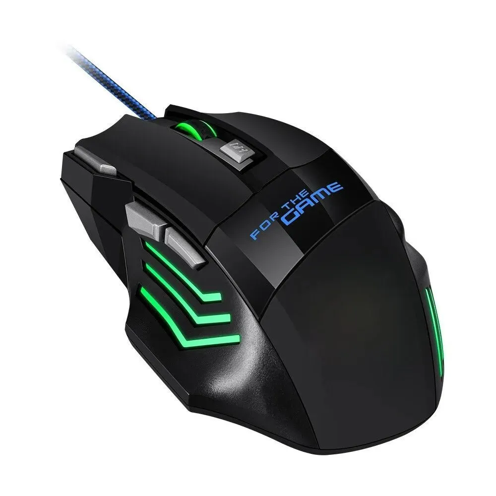 Best Gaming Mouse for Large Hands |  RGB Backlit Ergonomic Mice 7D Wired