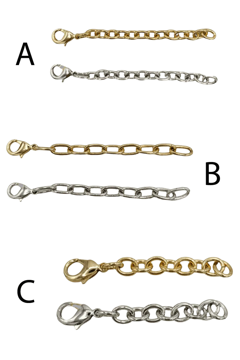 Bracelet and Necklace 2.75" Chain Extenders in Various Chain Types