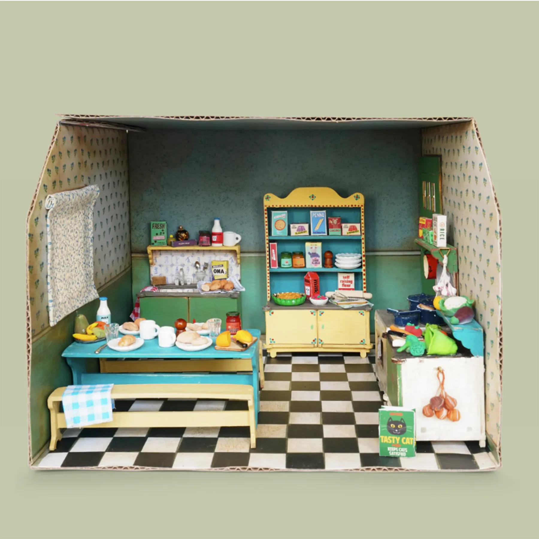 Cardboard Room Kitchen