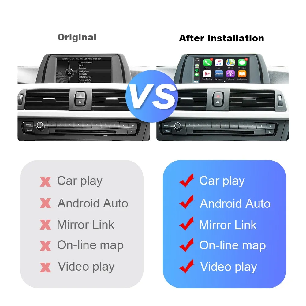 Carplay & Android auto For BMW