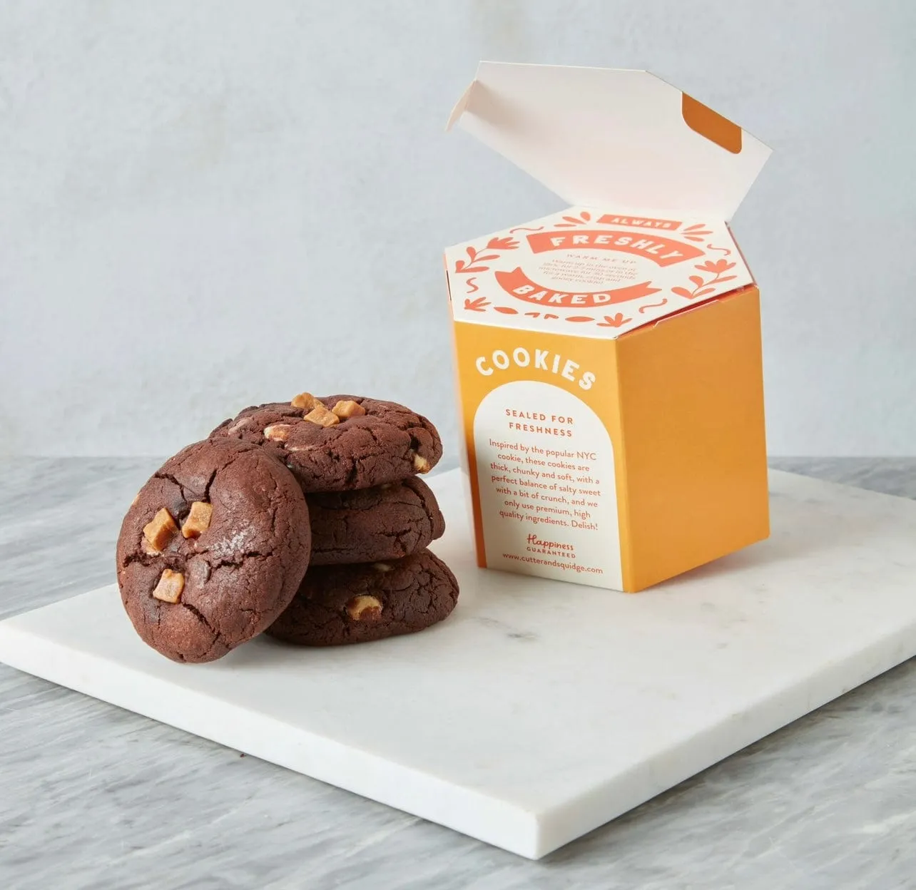 Choco Salted Caramel Chunky Cookie Box