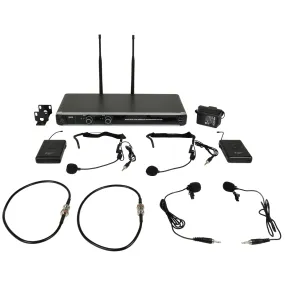 Chord NU20 Dual UHF Beltpack with Neckband   Lavalier Mic