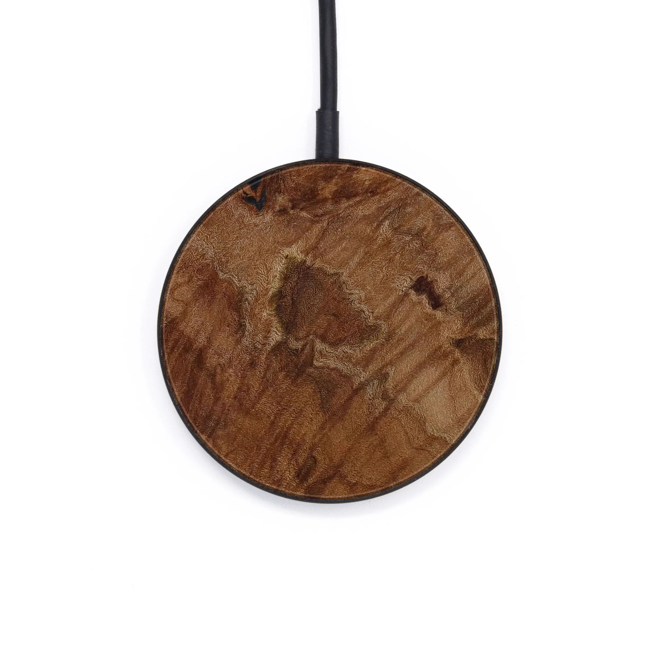 Circle Burl Wood Wireless Charger - Gertrudis (Maple Burl, 595890)