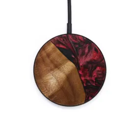 Circle Wood Resin Wireless Charger - Alexandra (Red, 644453)