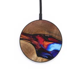 Circle Wood Resin Wireless Charger - Braylon (Fire & Ice, 693371)