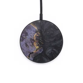 Circle Wood Resin Wireless Charger - Brenden (Pure Black, 685703)