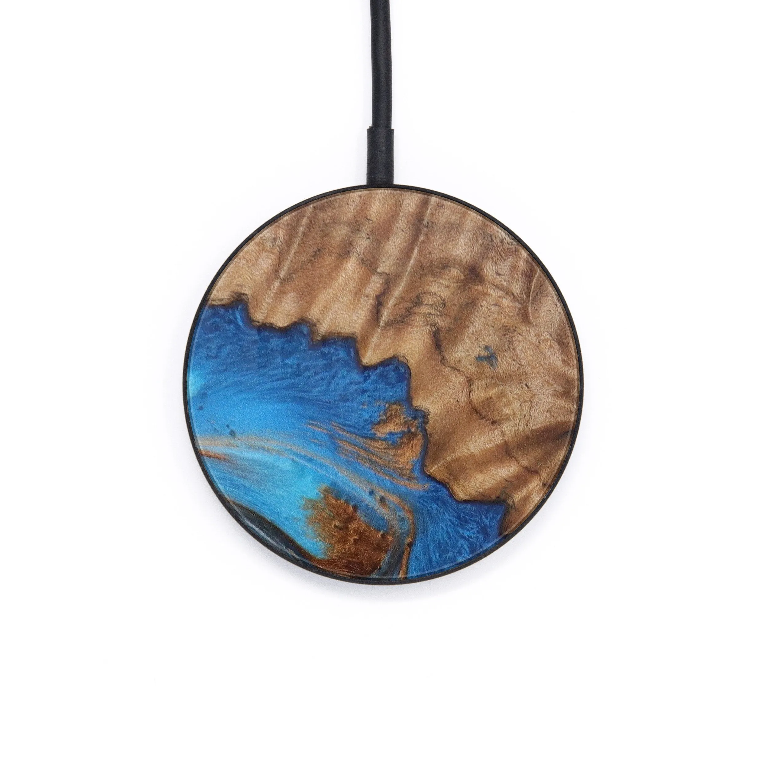 Circle Wood Resin Wireless Charger - Cristiano (Artist Pick, 611218)