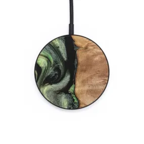 Circle Wood Wireless Charger - Harvy (Green, 733980)