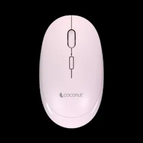 Coconut Glory Wireless & Bluetooth Mouse(Pink)