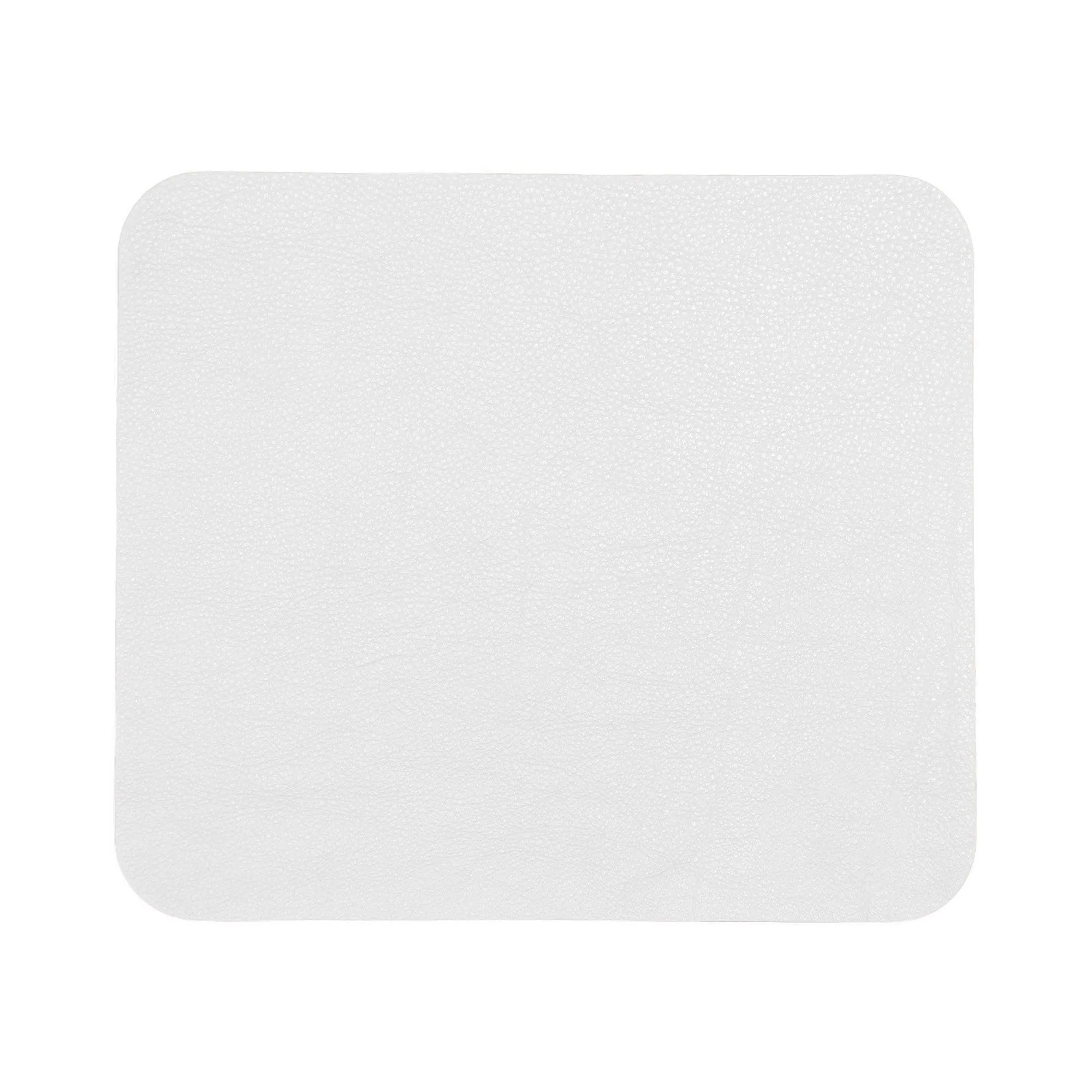 Contemporary Mouse Pad - Italian Pebble Grain Leather Backed with Dark Grey Microsuede