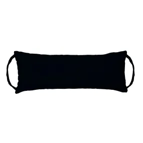 Cotton Duck Black Rocker Back Extender Pillow - Headrest Pillow