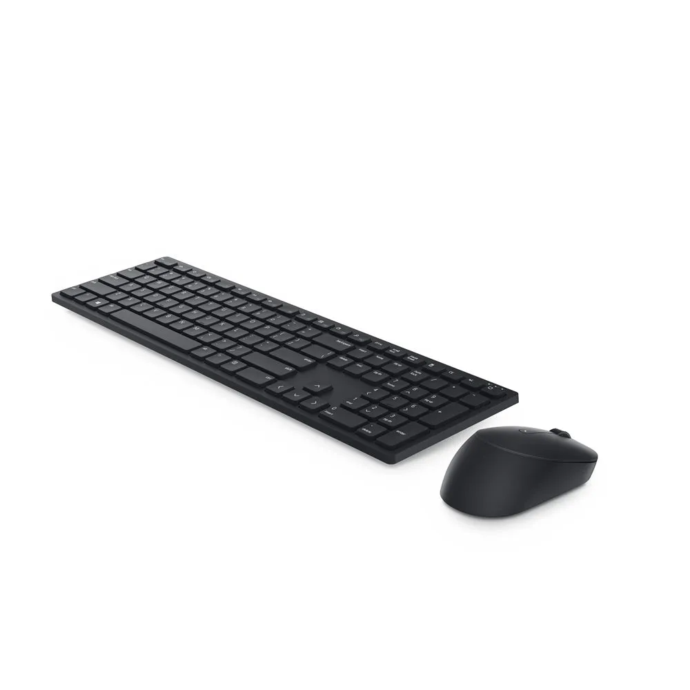 Dell KM5221W Pro Wireless Keyboard and Mouse, 2.4 GHz, USB Wireless Receiver, Optical Mouse - KM5221WBKB-US