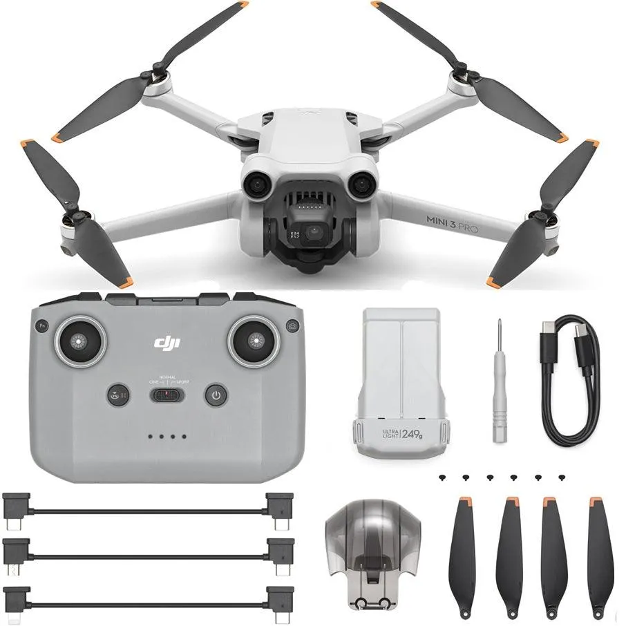 DJI Mini 3 Pro Drone Aerial Camera With RC-N1 Remote Controller