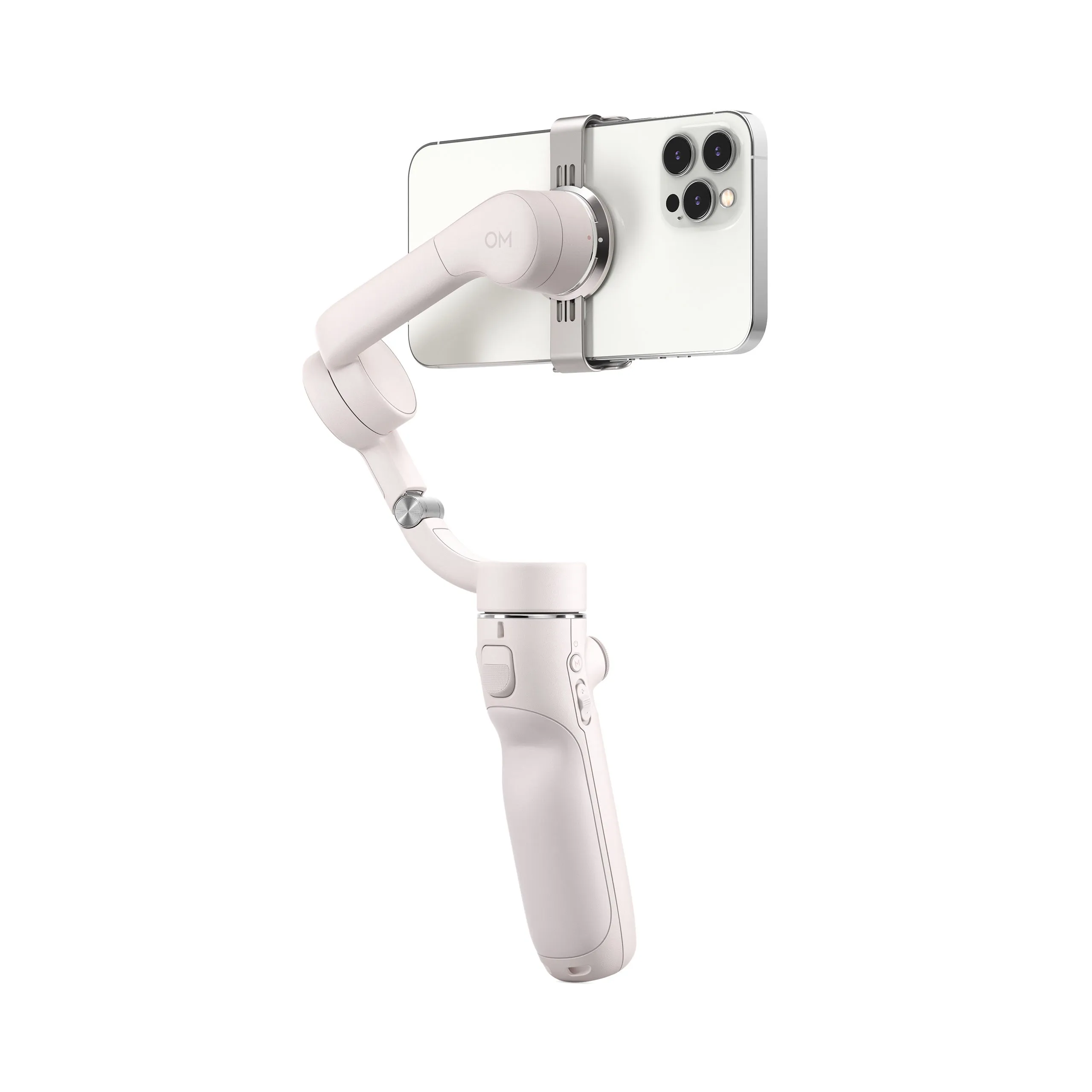 DJI OM5 Osmo 5 Mobile Portable 3-Axis Smartphone Gimbal Stabilizer with ActiveTrack 4.0, Extension Rod, Magnetic Clamp Design and DJI Mimo App Support (Sunset White, Athens Gray)