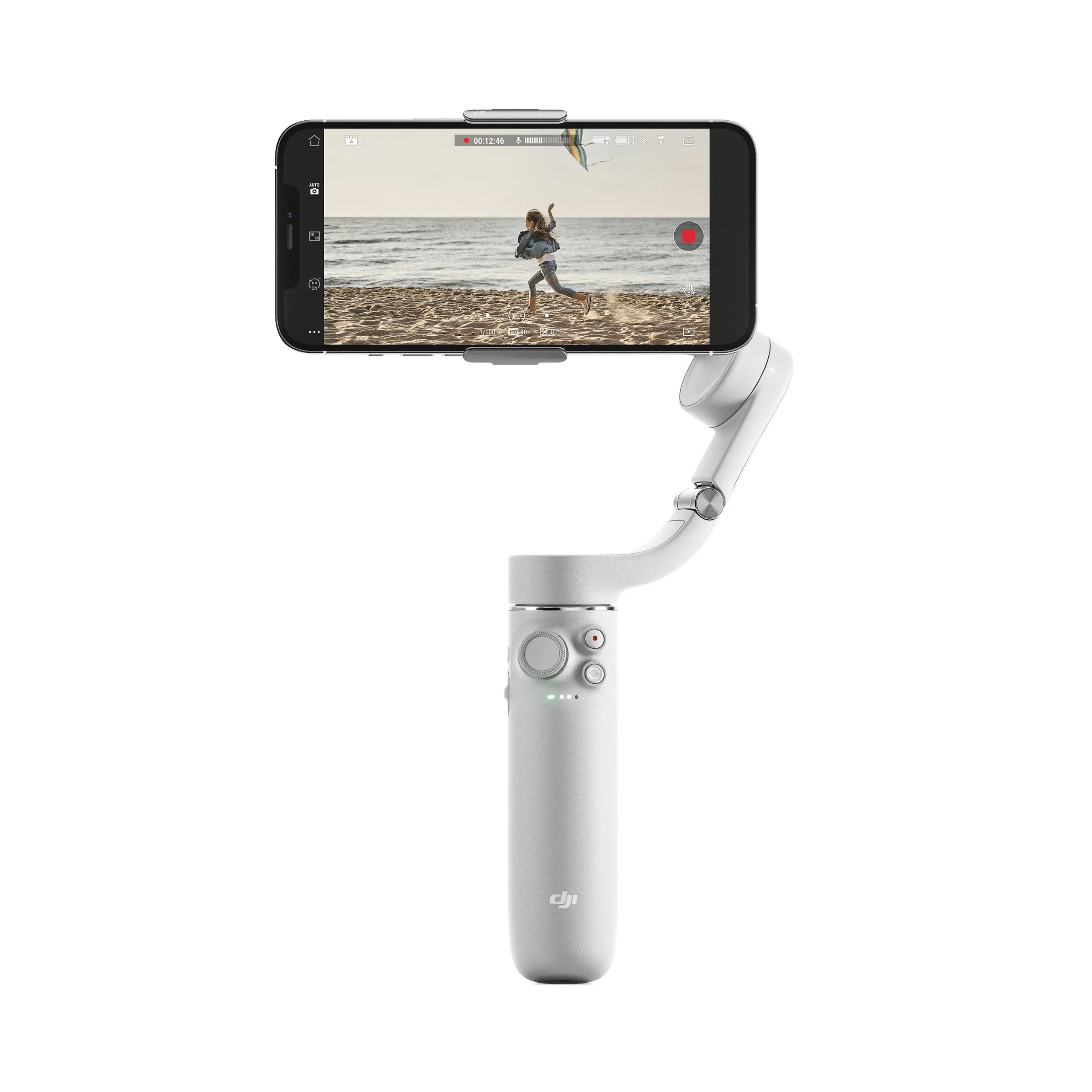 DJI OM5 Osmo 5 Mobile Portable 3-Axis Smartphone Gimbal Stabilizer with ActiveTrack 4.0, Extension Rod, Magnetic Clamp Design and DJI Mimo App Support (Sunset White, Athens Gray)