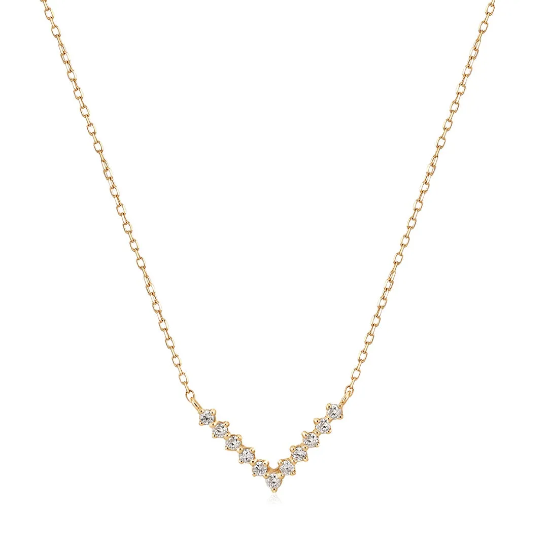 DREAM | Lab-Grown Diamond Wishbone Necklace