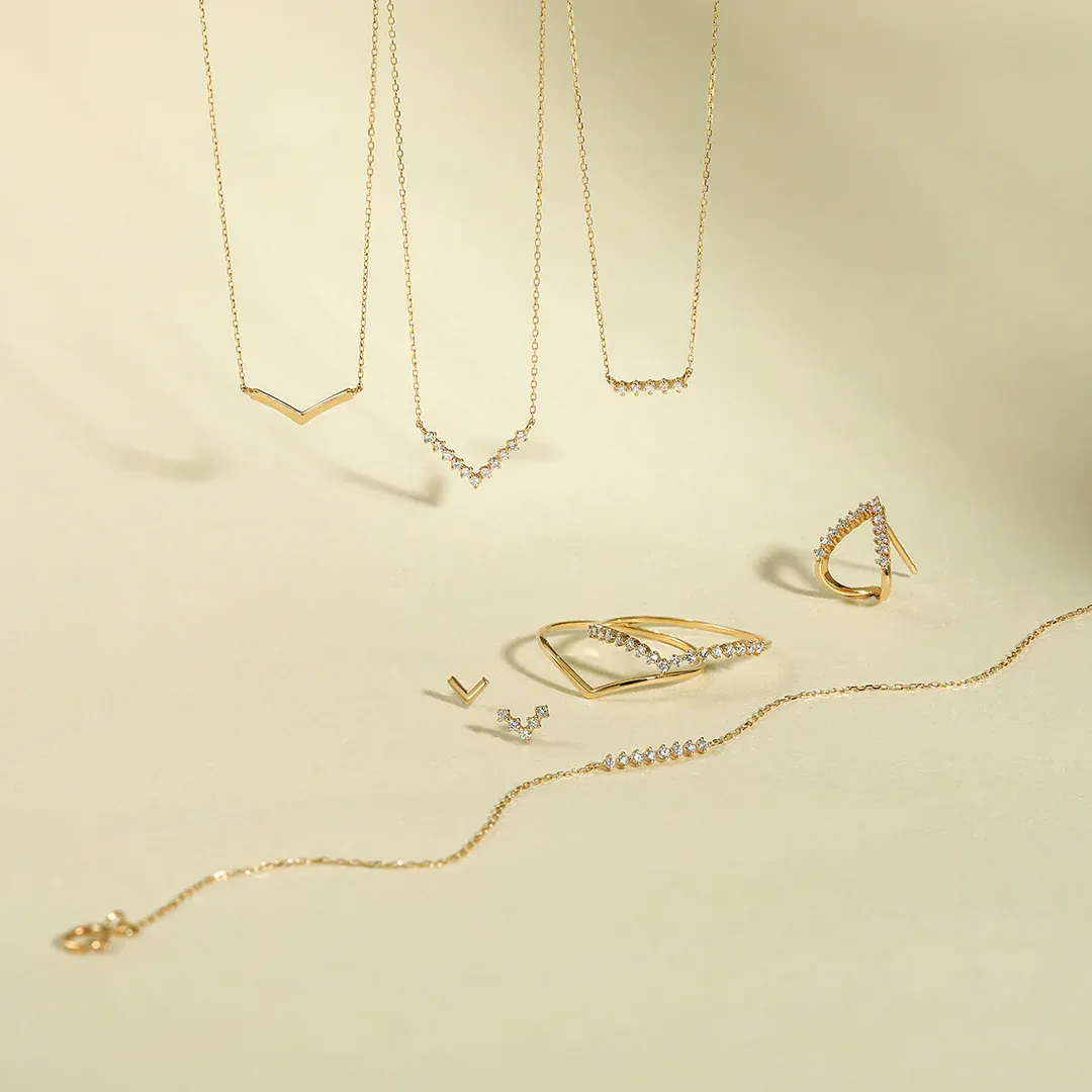 DREAM | Lab-Grown Diamond Wishbone Necklace