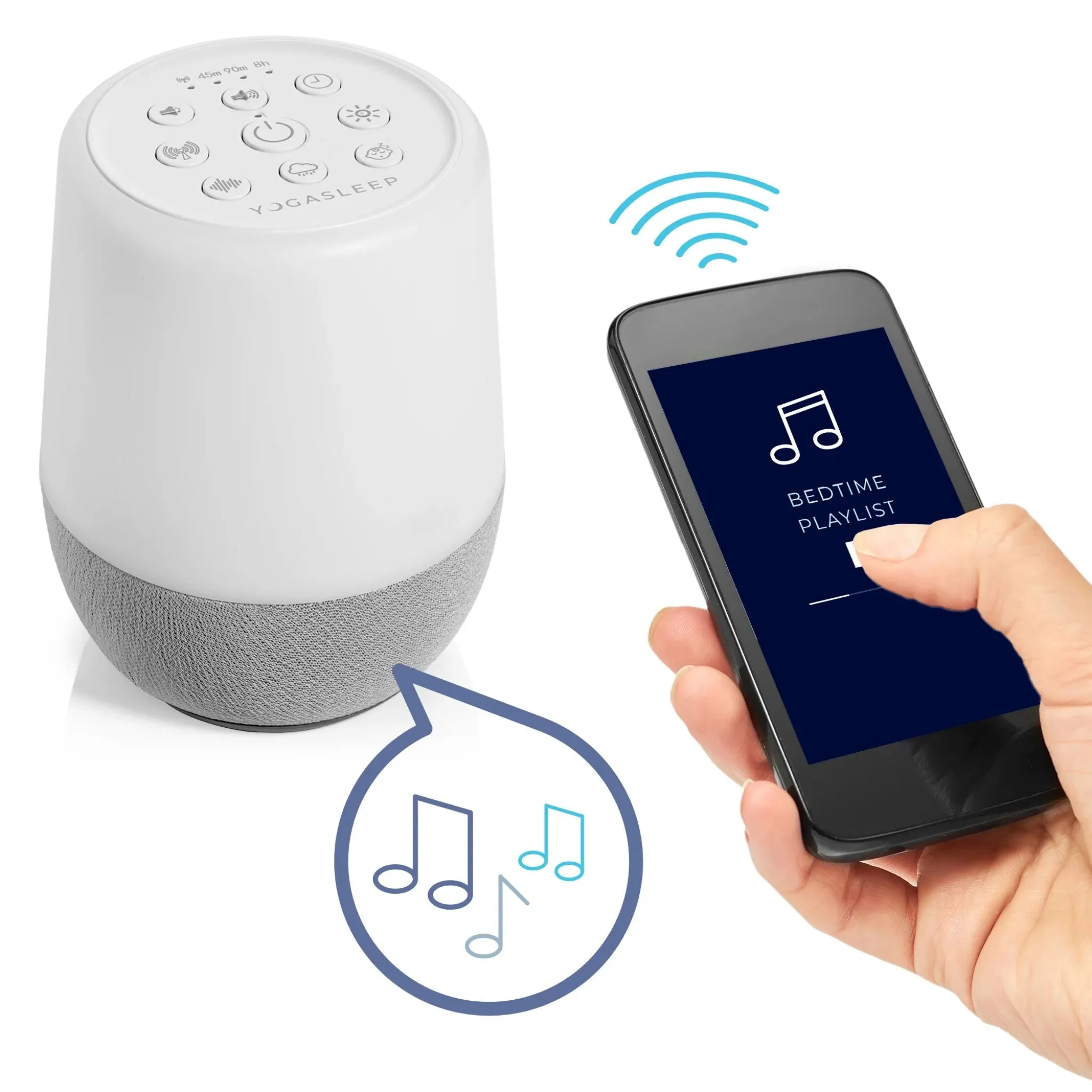 Duet  White Noise Machine with Night Light and Wireless Speaker