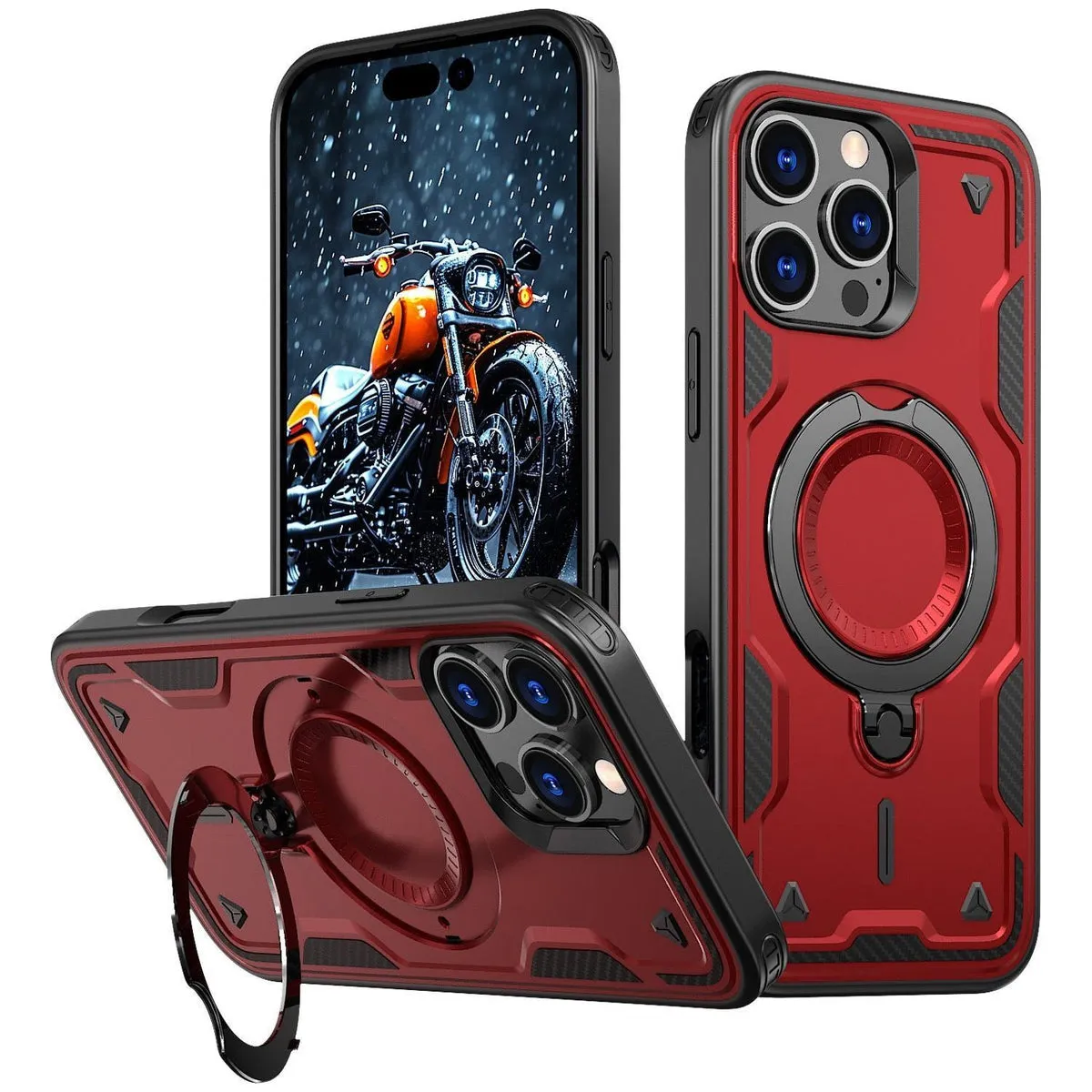 Entronix Apple iPhone 16 Pro [Magnetic-Compatible] Case - Armor Ring,