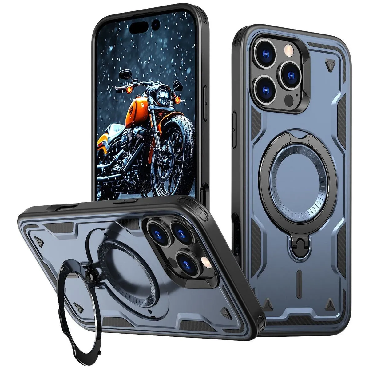 Entronix Apple iPhone 16 Pro [Magnetic-Compatible] Case - Armor Ring,