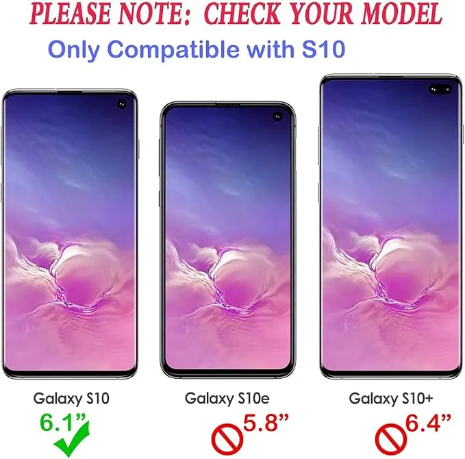 Entronix Heavy Duty Case for Samsung Galaxy S10, Triple-Layer & Full Protection,