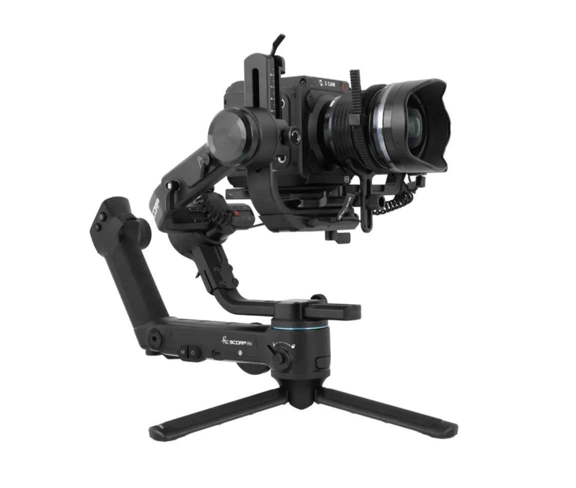 FeiyuTech SCORP Pro 3-Axis Detachable Handheld Gimbal Camera Stabilizer with 10.58lb Payload, 1.3" Touch Screen, Flexible Axis Arm and Super Anti-Shake Features for DSLR and Mirrorless Camera