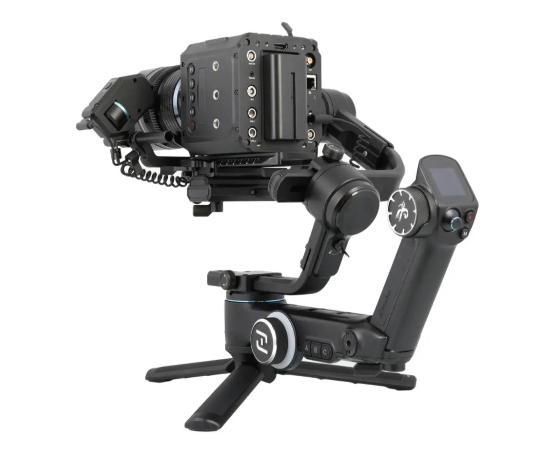 FeiyuTech SCORP Pro 3-Axis Detachable Handheld Gimbal Camera Stabilizer with 10.58lb Payload, 1.3" Touch Screen, Flexible Axis Arm and Super Anti-Shake Features for DSLR and Mirrorless Camera