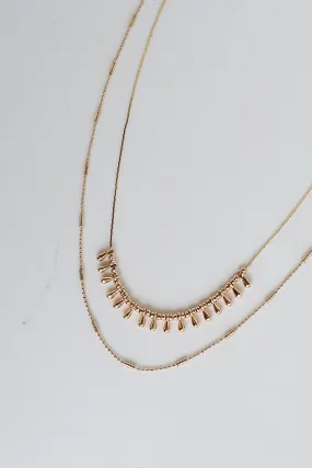 FINAL SALE - Joanna Gold Layered Chain Necklace