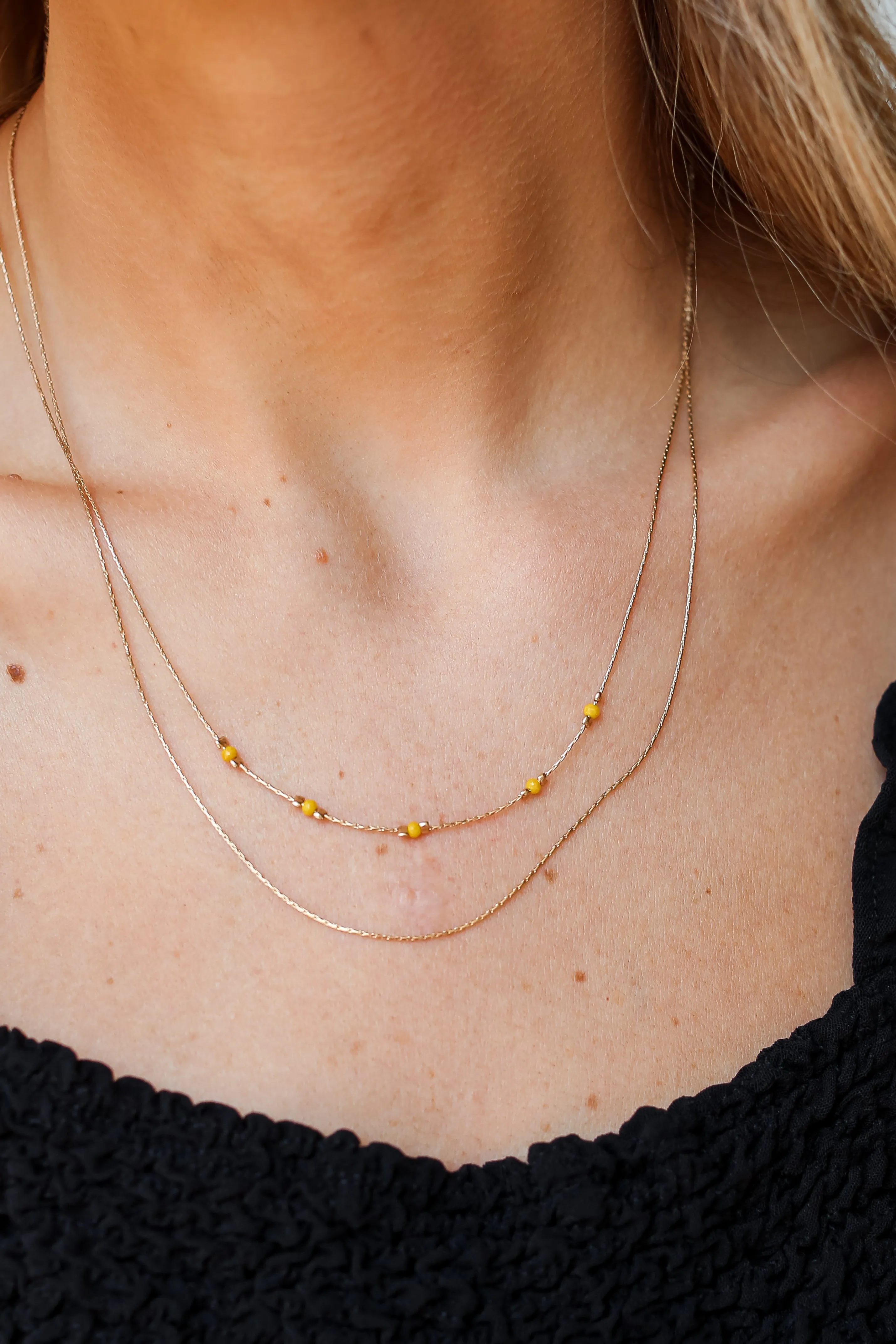 FINAL SALE - Victoria Gold Layered Necklace